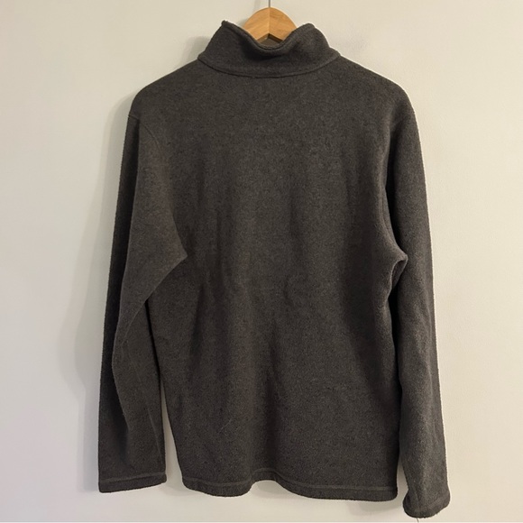 The North Face Men’s Black Grey Knit 1/4 Zip Pullover - Picture 2 of 6